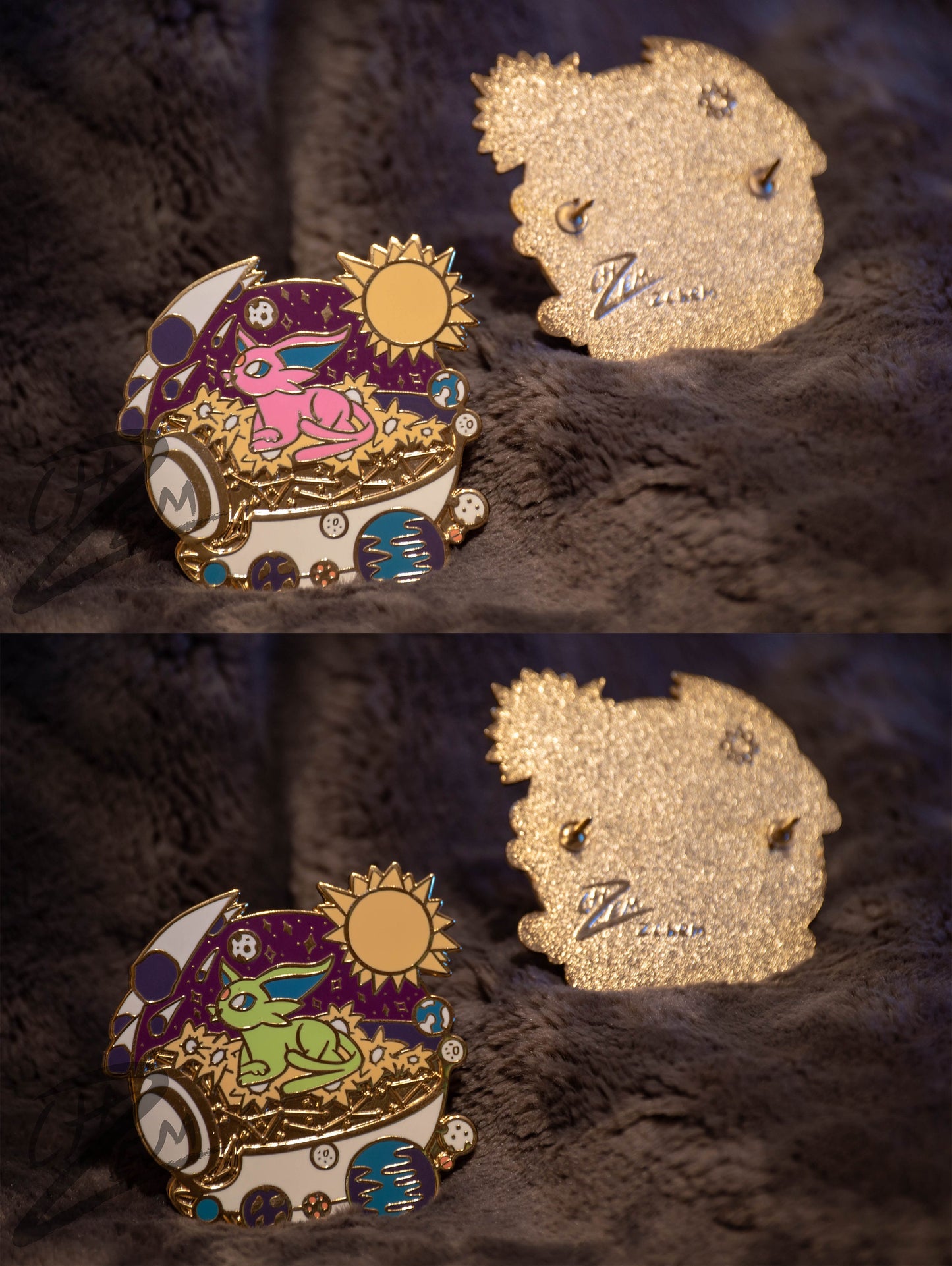 Espeon Terrarium Enamel Pin