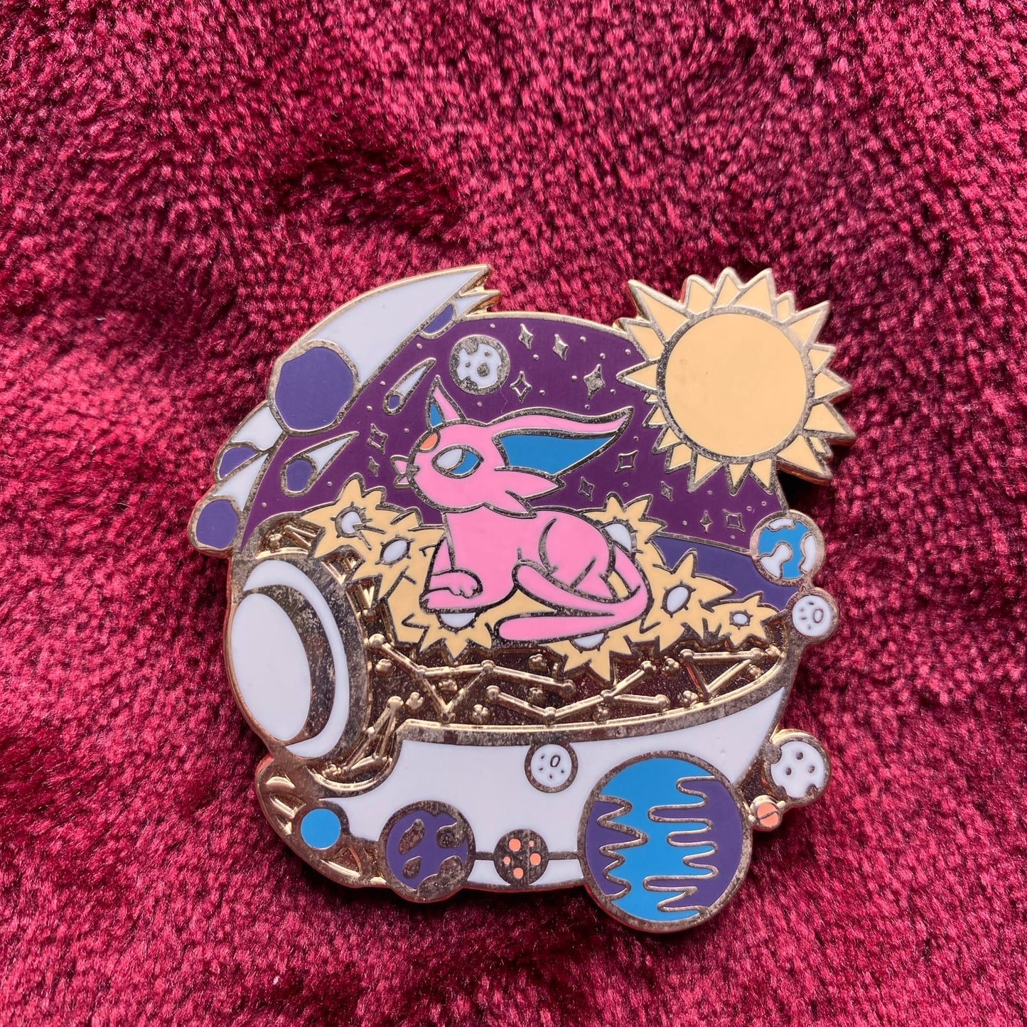 Espeon Terrarium Enamel Pin