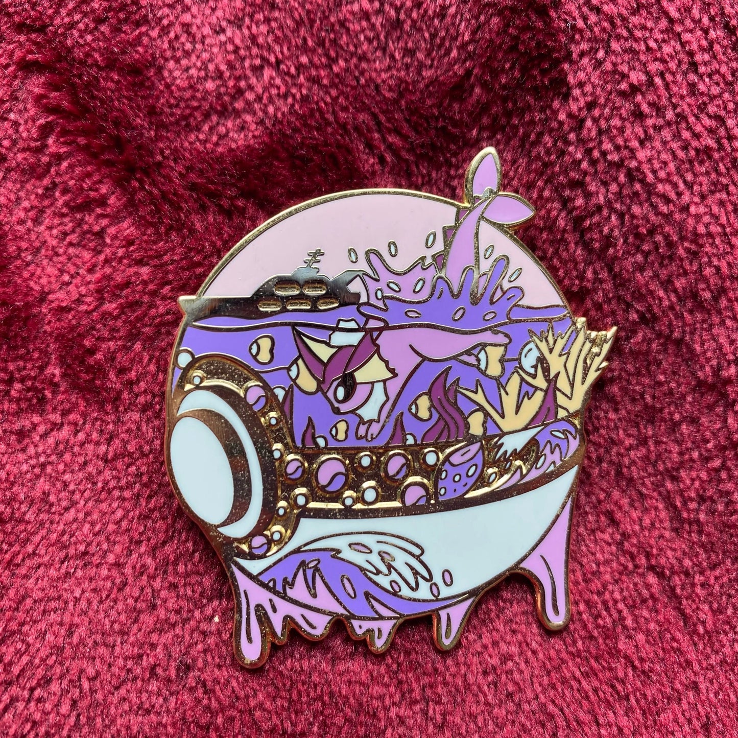 Vaporeon Terrarium Enamel Pin