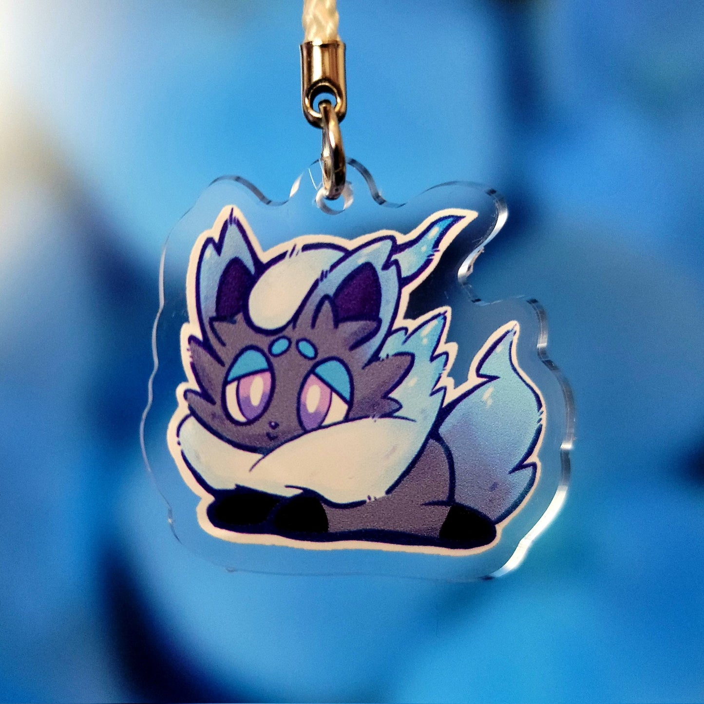 Hisuian Zorua acrylic charm