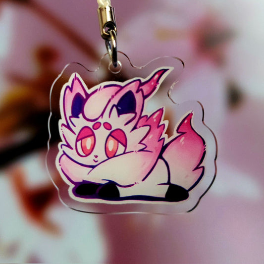Hisuian Zorua acrylic charm