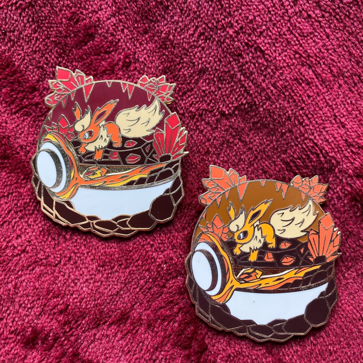 Flareon Terrarium Enamel Pin